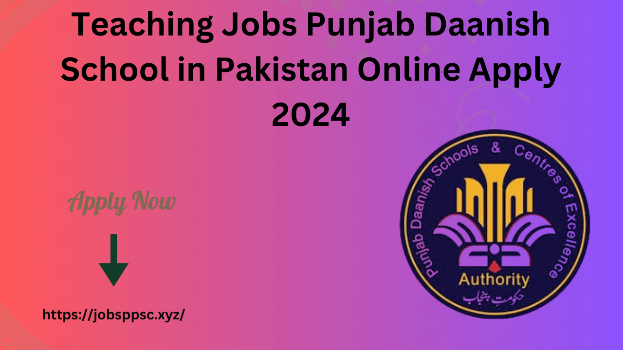 Teaching Jobs Punjab Daanish School in Pakistan Online Apply 2024